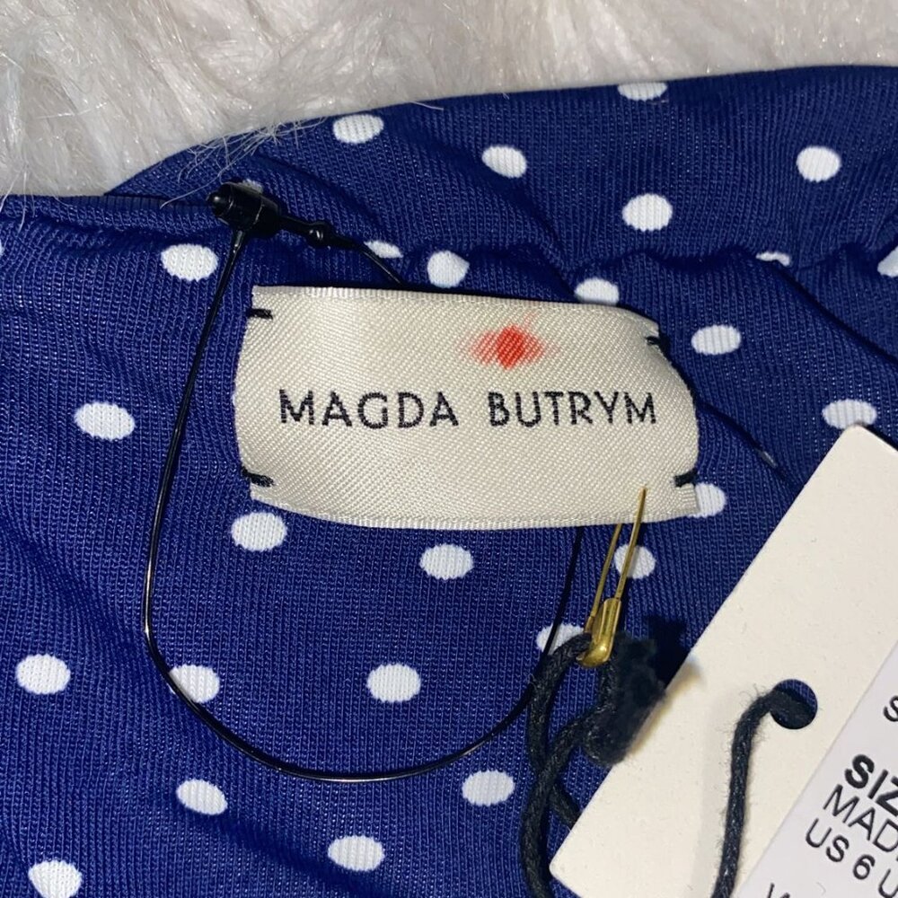 MAGDA BUTRYM Polka dot ruched halterneck mini dress - Picture 4 of 7